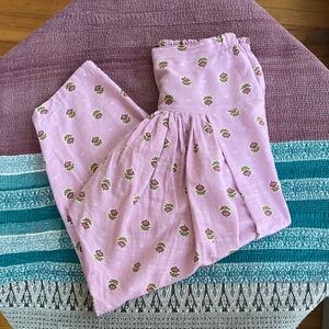Saya Harem Hippie Pants Size MD Soft Feminine Boho Cottagecore Gauzy Pleated